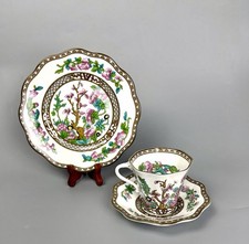 Coalport Indian Tree Tea Cup & Saucer With Desert Plate Bone China England picture