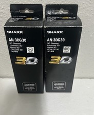 1 New 1 Open Box Sharp 3D Glasses Rechargeable 3D Glasses Sharp AN-3DG30 picture