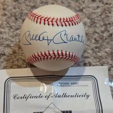 Mint Mickey Mantle Autograph Ball with Certificate of Authenticity Yankees picture