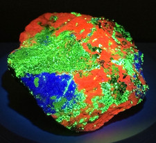 DAZZLING Willemite, Hardystonite, & Calcite Fluorescent Mineral Specimen - NJ picture