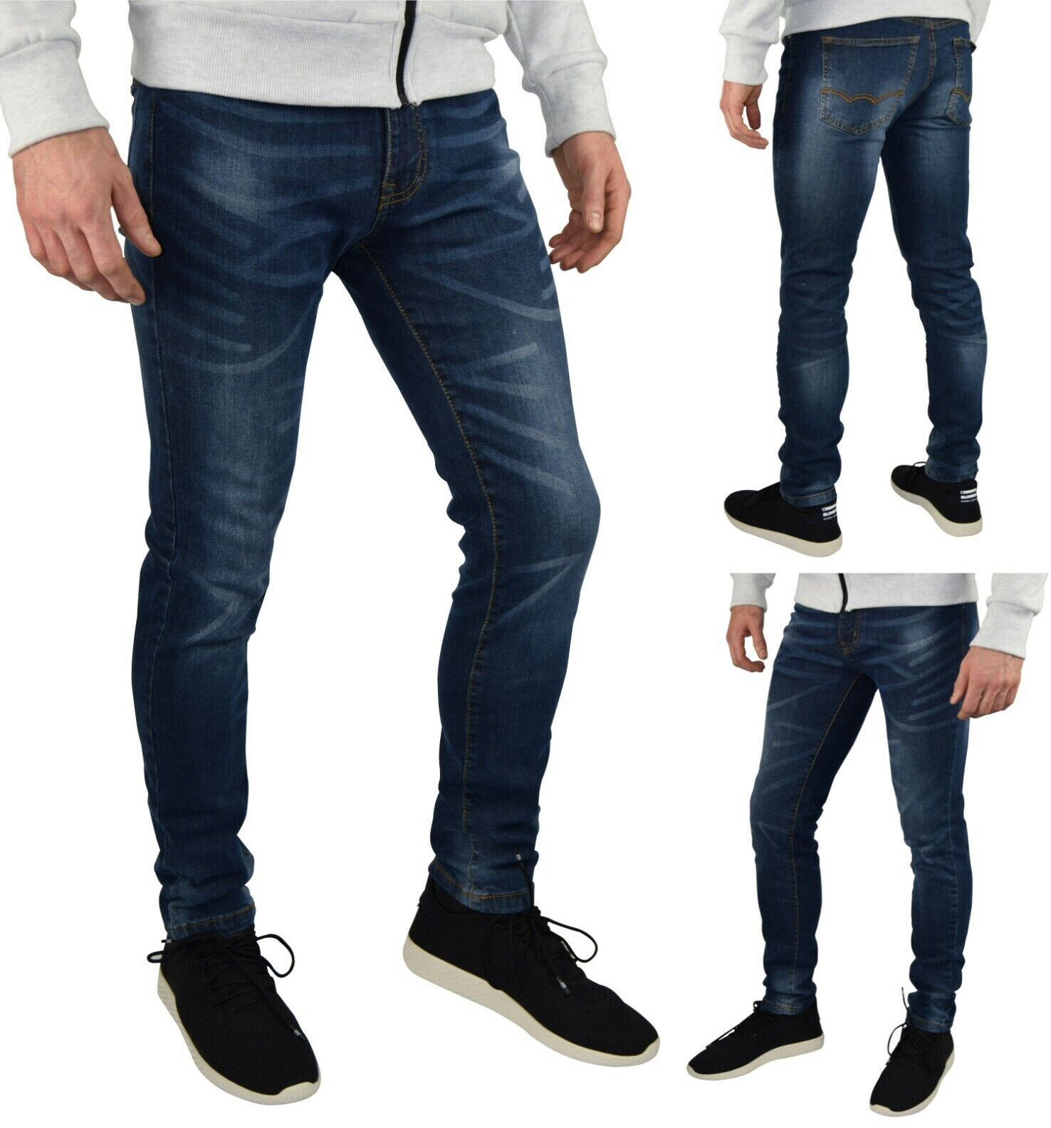 Mens Regular Fit Straight Jeans Comfy Fashionable Super Flex Denim Pants Mens Regular Fit Straight Jeans Comfy Fashionable Super Flex Denim Pants