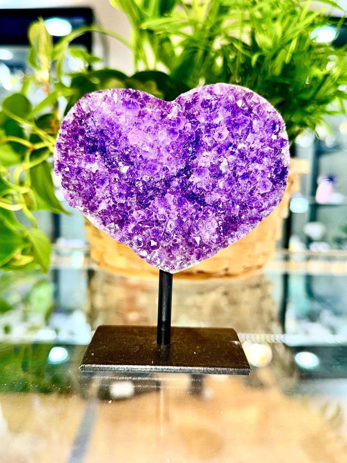 Amethyst Heart On Stand π Amethyst Heart On Stand π