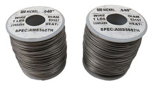2lbs 18AWG 600 Nickel Chromium Resistance Wire .040" SPEC: AMS5687N Annealed NEW picture