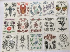 New 50+ Tribal Temporary Tattoos Savvi Sealed Package picture