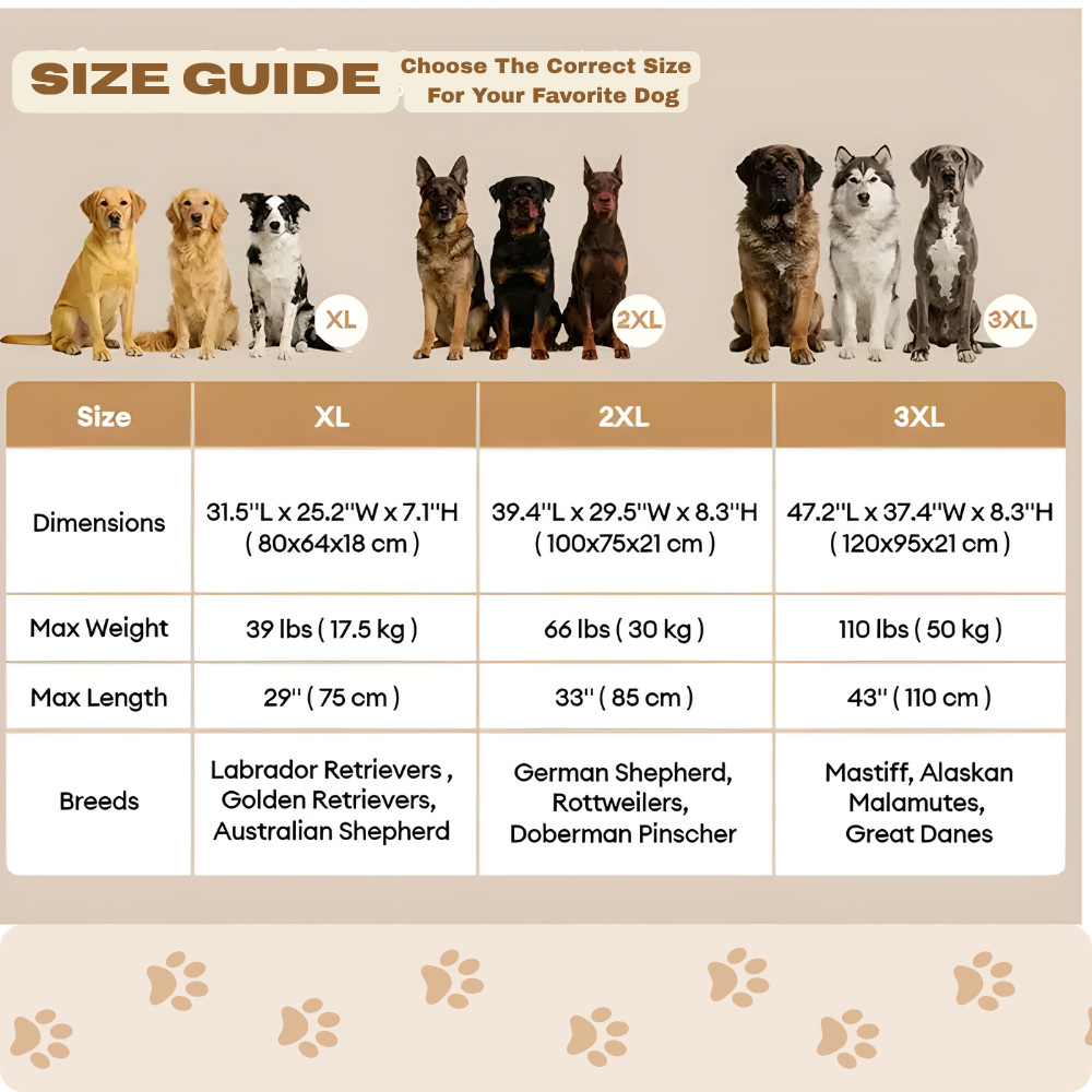 Extra Large XXXL Dog Bed Orthopedic Memory Foam Waterproof Washable Cover XL Extra Large XXXL Dog Bed Orthopedic Memory Foam Waterproof Washable Cover XL