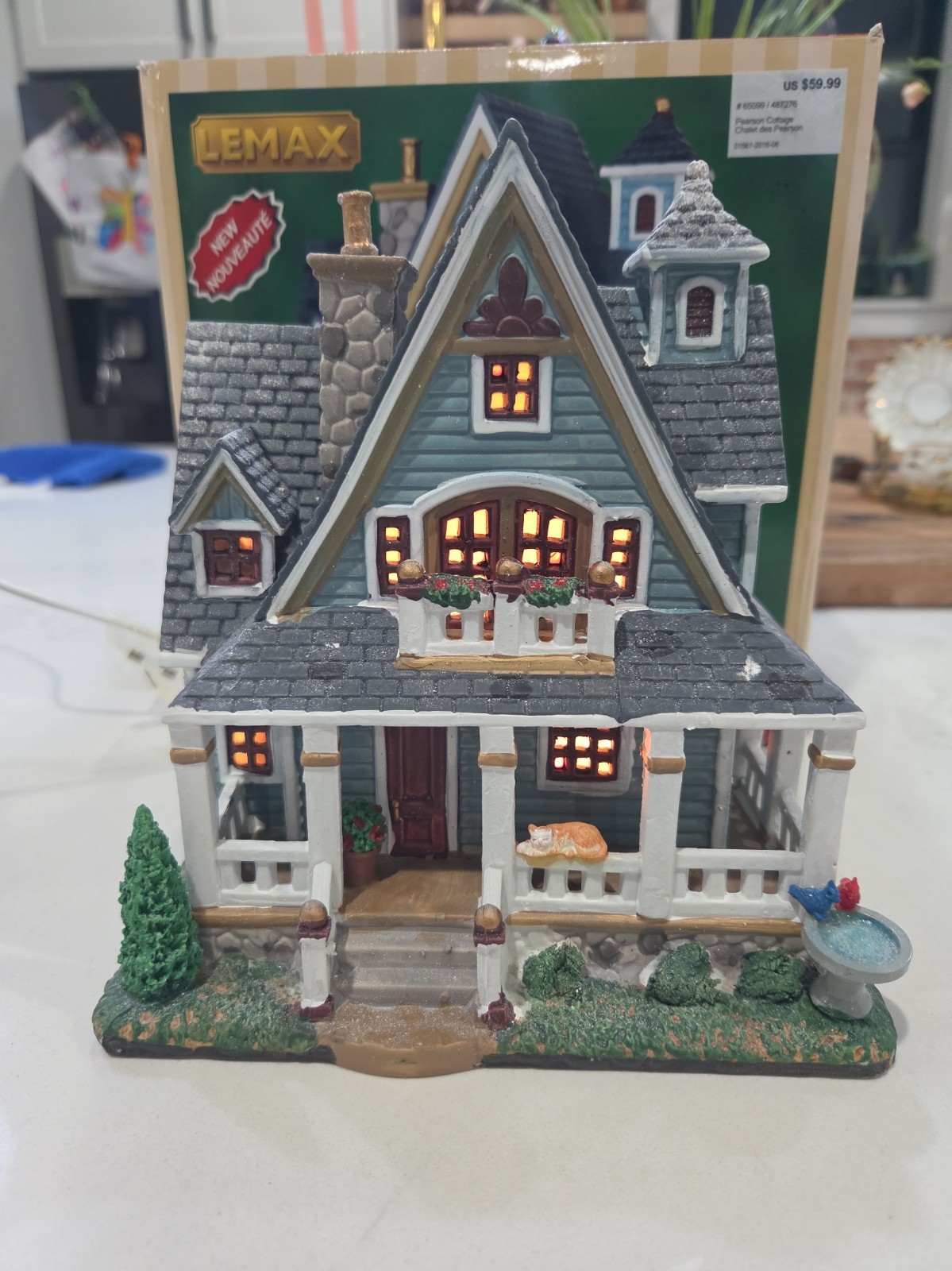 Lemax 2016 Pearson Cottage #65099 Miniature Village Christmas Holiday Home Decor Lemax 2016 Pearson Cottage #65099 Miniature Village Christmas Holiday Home Decor