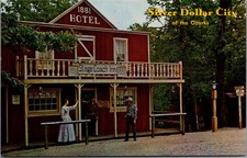 Silver Dollar City Ozarks 1881 Hotel Stage Coach Inn Branson MO Postcard picture