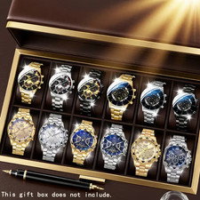 12PCS Men's Fashion Quartz Watch Set – Business & Casual Style picture