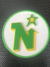 VINTAGE RETRO COLLECTION NHL MINNESOTA NORTH STARS RUBBER STANDINGS BOARD MAGNET picture
