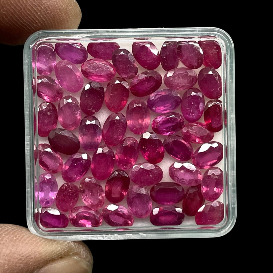 12 Pcs Natural Ruby 6x4mm Oval Cut Rich Red Loose Gemstones Wholesale Lot 12 Pcs Natural Ruby 6x4mm Oval Cut Rich Red Loose Gemstones Wholesale Lot