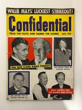 Confidential Magazine July Vintage Hollywood Scandal Clark Gable Marlene picture
