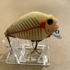 Vintage Wooden Heddon 740 Yellow Shore Punkinseed Hard Color Fishing Lure L@@@K! picture