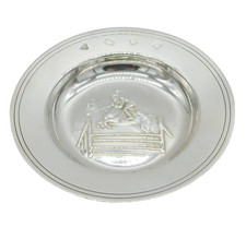 Sterling Silver Equestrian Show Jumping Armada Dish Vintage 1972 London picture