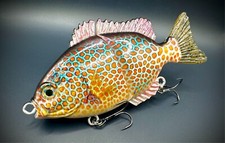 BLUEGILL SWIMBAIT SUNFISH SWIMBAIT GLIDE BAIT ULTRA HIGH DEF LURE! SLOW SINK 🔥 picture