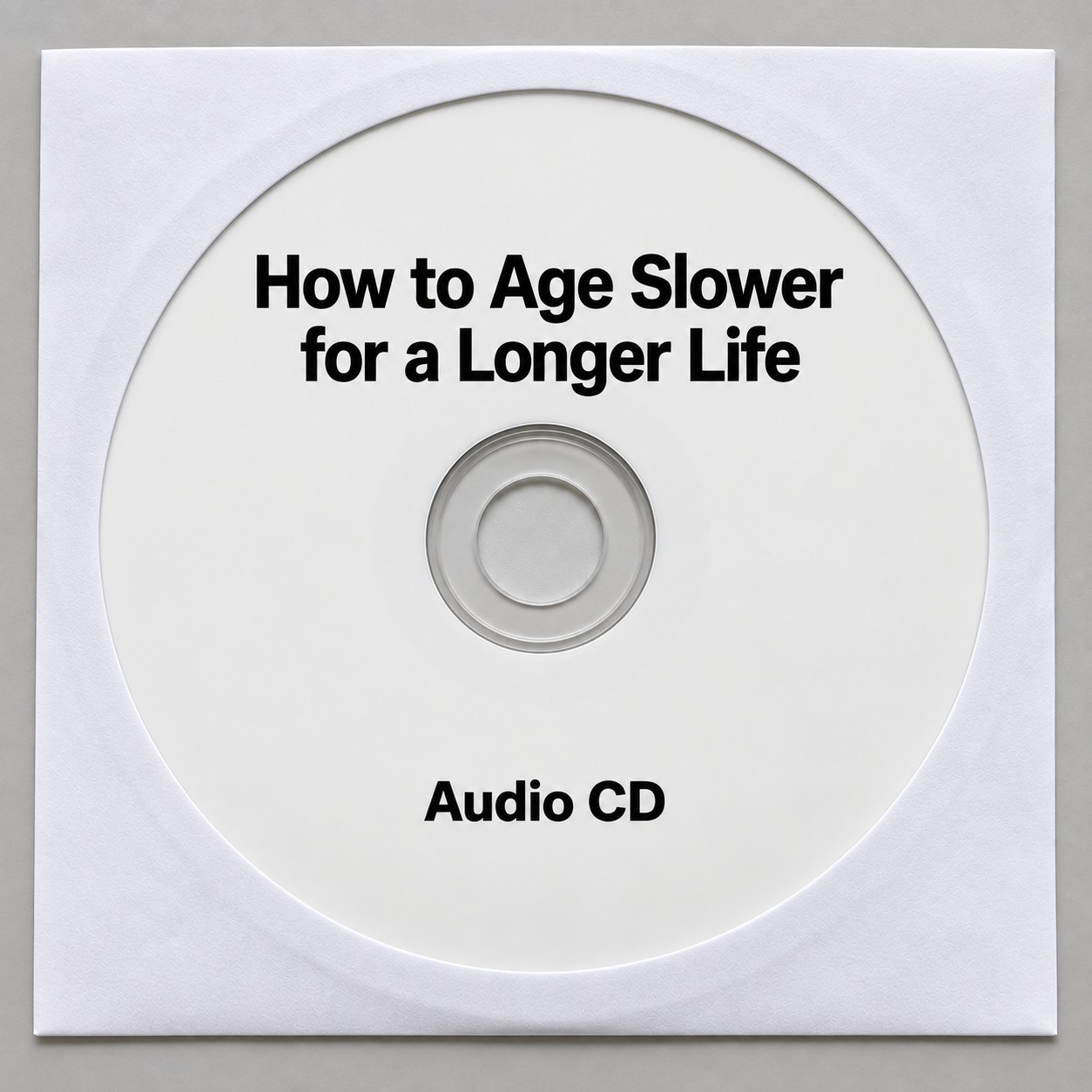 How to Age Slower for a Longer Life Audio CD – Healthy Aging Longevity Wellness