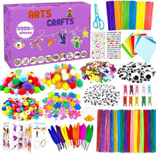 2000 Pcs DIY Arts and Crafts Supplies Kit for Kids - Kids Craft Kits Art Supplie picture