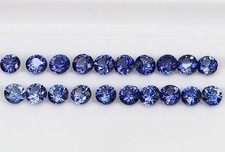 Benitoite Gems 1.9 mm Round Brilliant Faceted Gemstones Quantity Discount picture
