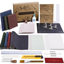 145Pcs Book Binding Kits for Beginners, Book Making Kit Bookbinding Supplies ... picture