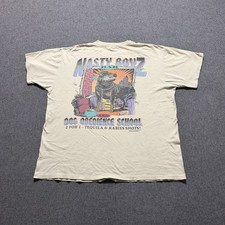 VTG Nasty Boyz Tee Shirt 1993 Dog Obedience School Men’s XL Paradise Tag Yellow picture