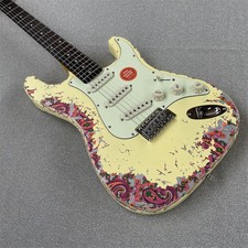 AS72 Cream Paisley Electric Guitar S-T Rounded fret Edge stainless Fret picture