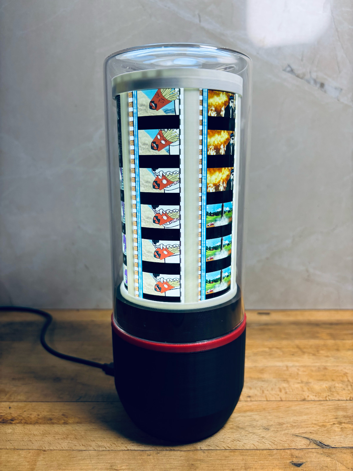 AQUA TEEN HUNGER FORCE : Re-Purposed 35mm Film Light AQUA TEEN HUNGER FORCE : Re-Purposed 35mm Film Light