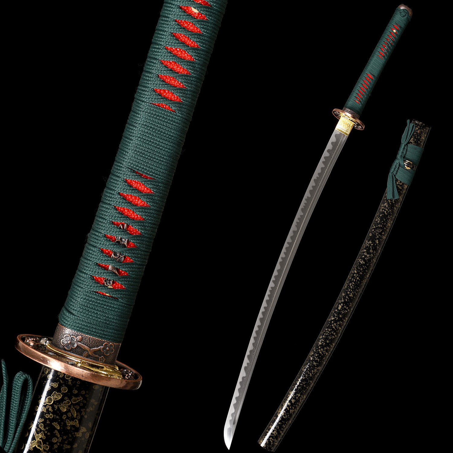 Damascus Folded Steel Japanese Samurai Katana Sword Full Tang Sharp Blade Damascus Folded Steel Japanese Samurai Katana Sword Full Tang Sharp Blade