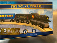 The Polar Express 3 Cars Train Set Collector's Edition - By Masterpieces Inc. picture