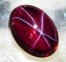 9.55 Ct Natural Red Star Ruby Cabochon Cut CERTIFIED Loose Gemstone 6 Rays picture