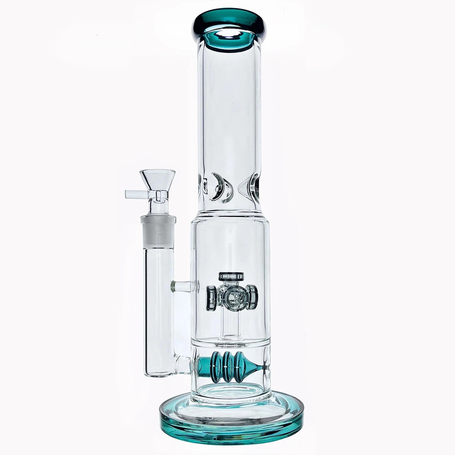 13" Heavy Glass Bong Percolate Bongs Smoking Hookah Water Pipe 14mm bowl 13" Heavy Glass Bong Percolate Bongs Smoking Hookah Water Pipe 14mm bowl