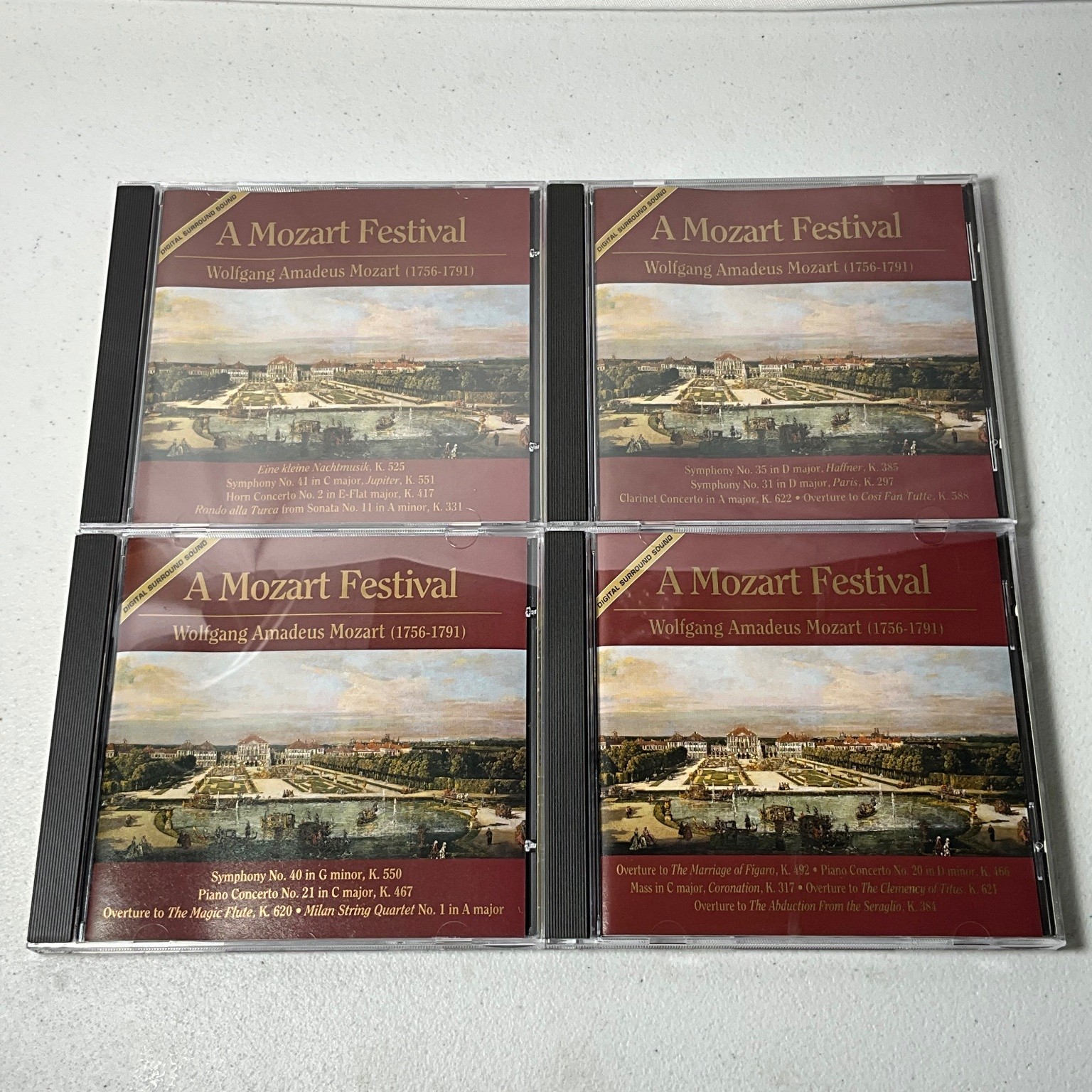 A Mozart Festival Wolfgang Amadeus Mozart 4-CD Set Classical Music CH 120A-D