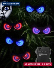 Halloween Decorations, 5 Pack Glowing & Flashing LED Eye Lights for Indoor/Outdo picture