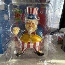RON ENGLISH x KIDROBOT Uncle Scam Medium Red White & Blue NIB  picture