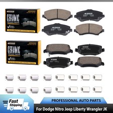 Front+Rear Ceramic Brake Pads for Dodge Nitro Jeep Liberty Wrangler JK Wrangler picture