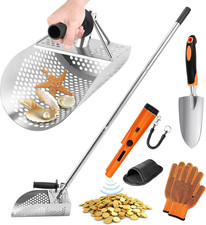 Sand Scoop with Handle&Metal Detector Pinpointer&Shovel for Metal Detecting, Sta picture