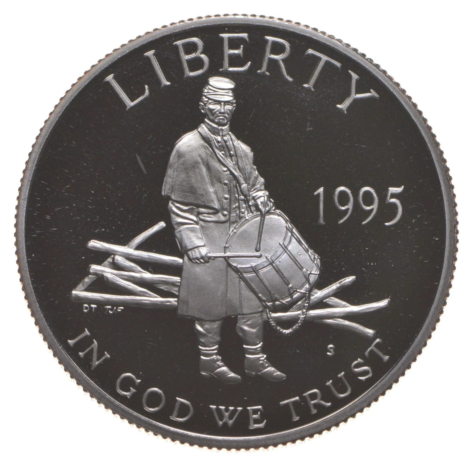 1995 S Proof Civil War Drummer Boy Commemorative Half Dollar US Collectible Coin 1995 S Proof Civil War Drummer Boy Commemorative Half Dollar US Collectible Coin