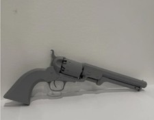 3D Printed Colt 1851 Navy Revolver Prop 1:1 Scale Grey Display Replica picture