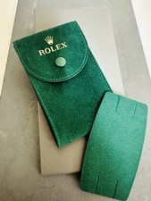 New Authentic ROLEX Green Suede Travel/Service Pouch picture