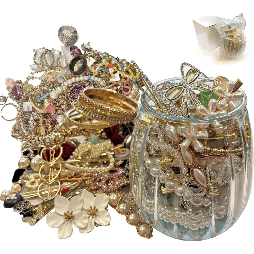 15pcs Wholesale Mystery Jewelry Set For Women Rings Bracelets Necklaces Earring 15pcs Wholesale Mystery Jewelry Set For Women Rings Bracelets Necklaces Earring