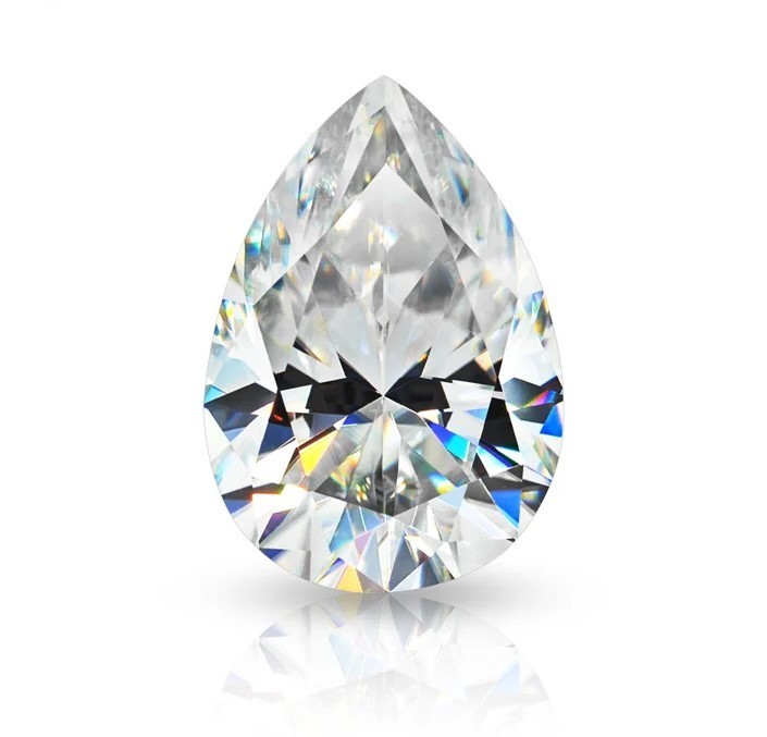 4 Ct Lab Grown CVD Diamond Natural D Color Pear Cut VVS1 Clarity Certified Loose