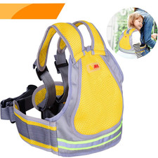 Child Motorcycle Safety Harness with 4 – in – 1 Buckle Breathable Material in Ye picture