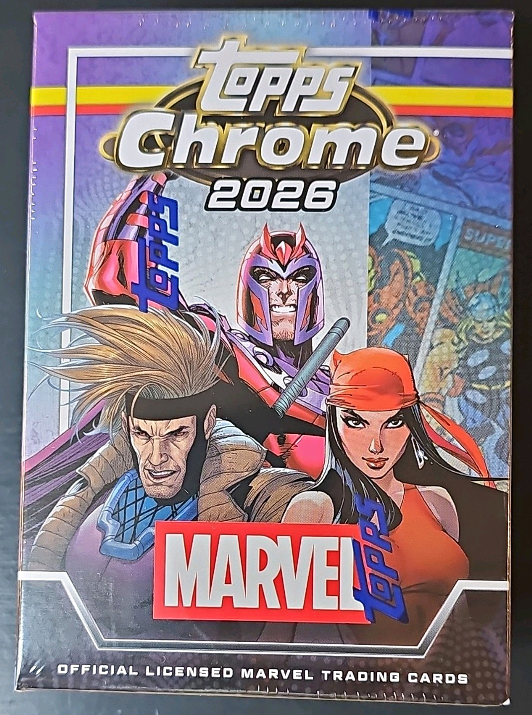 Topps Chrome 2026 Marvel Trading Card Value Box 32 Cards