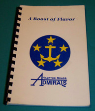 Hampton Roads Admirals Cookbook Norfolk Virginia c. 1995 picture