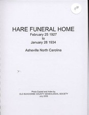 Hare Funeral Home Death Records Asheville North Carolina picture