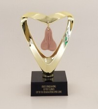 FANTASY FOOTBALL LAST PLACE SACKO / NUTSACK / BALLS TROPHY - FREE ENGRAVING!!!! picture