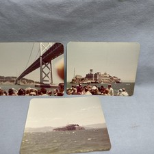 Vintage Pictures of Ferry Ride to Alcatraz Prison & Golden Gate Bridge SF CA picture