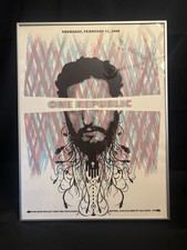 OneRepublic Chicago Metro 2008 Poster Signed & Numbered 43/55 (DDL) Framed picture
