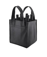 NEW - (3X) Wine Carrier Totes with 6 Compartments, Travel Bags, Shopping (3X) picture