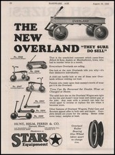 1923 Hunt Helm Ferris Co. Havard Illinois Overland Wagon Pedal Car Toys Print Ad picture