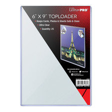 Ultra PRO 25 Ct 6"x9" Toploaders New Photo Sleeve Sports Card Collectible Rigid picture