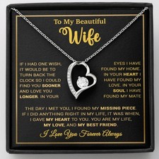 To My Wife Necklace, Gift For Wife, Anniversary Gift For Wife, Christmas Gift picture